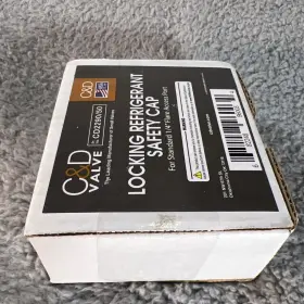 Cd229050 C&d Valve Cd2290 Package Of 50 Tamper Resistant Hvac 1/4 Inch Male Flare Locking Cap #3