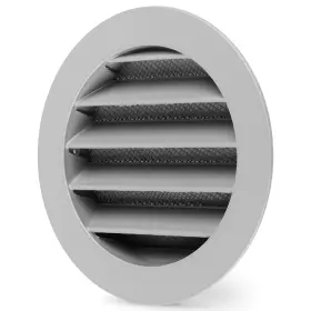 Calimaero 054503000209 Wsgg 4 Inch Gray Round Metal Air Vent Grill Cover Flat Louver W
