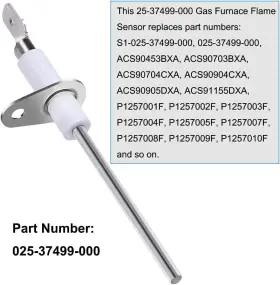 S1-025-37499-000 Carbole 2537499000 5pcs Ignitor Replacement Luxaire Or York Furnace Flame Sensor #2