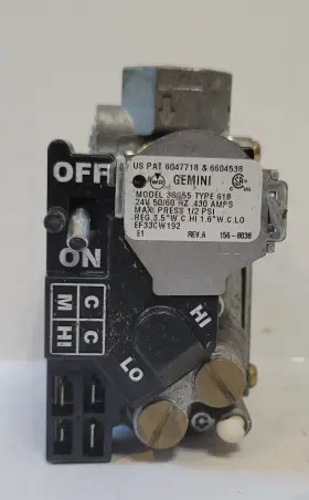 36g55-618 Carrier Bryant Payne White Rodgers Ef33cw192 Furnace Two 2 Stage Gas Valve 36g55618
