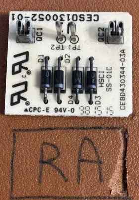 Cebd430344-03a Carrier Ceso130052-01 Furnace Control Board Ra Located In Small Tan Boards