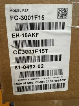 Fc-3001f15lc Carrier Electric Heat Kit 15kw 208-230v Legacy Fan Coil
