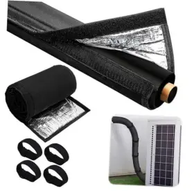 78.7x10.6in Celinfto 735124508902 5 Layers Hvac Copper Line Insulation Cover Ac Pipe Wrap For Black