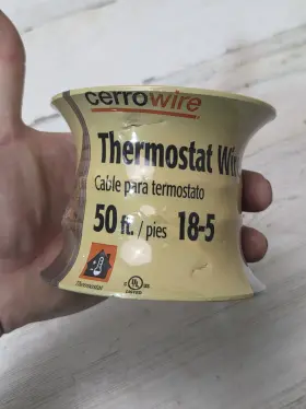 210-1002br Cerrowire 18/5 Thermostat Wire- 50 Feet Cable Brown-