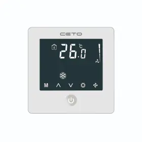 Cw120-pr3 Ceto-controls Programmable Fan Coil Thermostat 110/220v Touch Screen