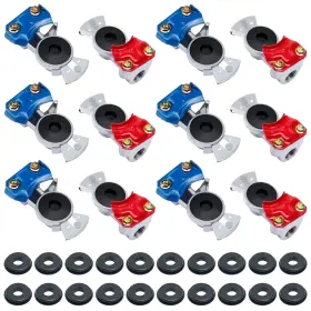 Rlx-hc8023-38-6 Cheemuii Glad Hands Set 20 Pcs Hand Seals Universal Gladhand Aluminum Emergency A
