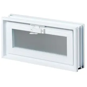 Clearly Secure 711181085723 3 Inch Thick Series 16 X 8 Hopper Vent For Glass Block Windows A