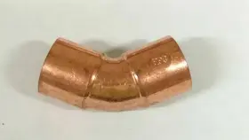 7142017 Copper Fitting 45 Degree Elbow Made To Fit Over 3/4 Inch O.d. Tubing Lot Of 3 #3