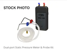 Spm-k1 Cps Products Bluetooth Dual Port Manometer /-75 Wc -40 To 185 F