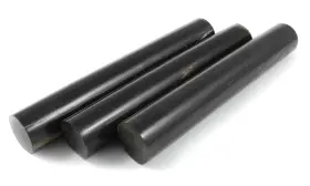Crooked Mill Woodworking 651536188405 Buffalo Horn Pen Blanks 3-pack Black