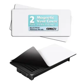 5.5x12in Cuhioy Mvc01us 2pc Magnetic Vent Covers Strong Hvac Heater Blockers For Floor Wa