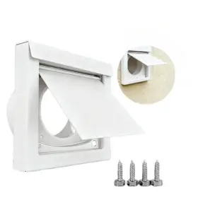 Aaa-1852 Culinaryedge Magnetic Dryer Wall Vent Cover Outside Exterior 4 Inch Bathroom