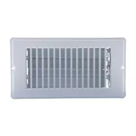 Danco 313025858885 7-3/4 Inch X 4 Steel Floor Register With 7/8 Drop In White