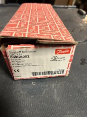 G009g8052 Danfoss 009l8052 Shut Off Ball Valve 1/2in Odf Gbc 12s Multiple Refrigerant Mwp