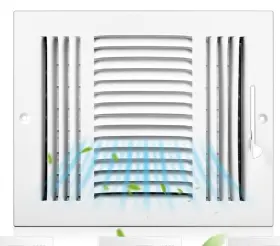 0765 Datanly 6 Pk 10 X 8 Inch 3-way Steel Wall/ceiling Register Hvac Vent Cover White Durable
