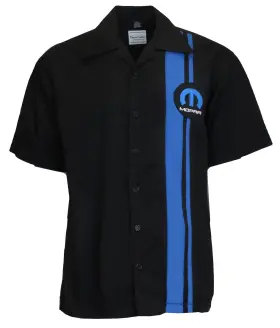48821 David Carey Originals Dodge Pit Crew Racing Car Camp Club Shirt 3x Black Blue