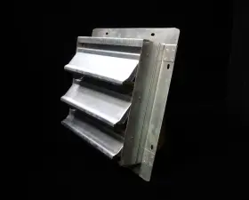 1c742b Dayton 1c7425 3-panel 12 Inch X Wall Shutter Fits 12-1/2 Opening
