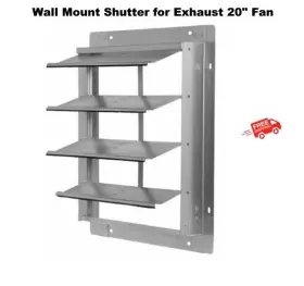 2c522 Dayton Wall Mount Gravity Shutter For Exhaust 20 Inch Fan Aluminum Blades Backdraft Damper