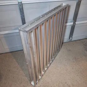 45c678 Dayton Aluminum Intake Louver 42 Inch X Recess Mount #2
