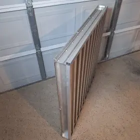 45c678 Dayton Aluminum Intake Louver 42 Inch X Recess Mount #3