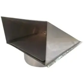 45pe73 Dayton Wall Cap 8 Inch Fits Duct Size Aluminum