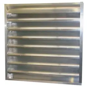 5nkj0 Dayton Combo Louver Damper Adj 41-1/2 H Alum