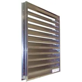 5nkj2 Dayton Drainable Louver Fixed 17-1/2 H Alum
