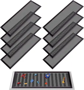 Mesh-4x10 Decohs 711181851267 8 Pack Floor Register Screen Vent Inch Plastic Rectangle Air