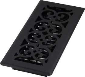 St410 Decor Grates 735090279486 Scroll Design Floor Register 4x10 Inches