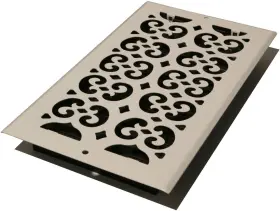 S612w-wh Decor Grates 771308001258 Design Scroll 6x12 Wall/ceiling Register White