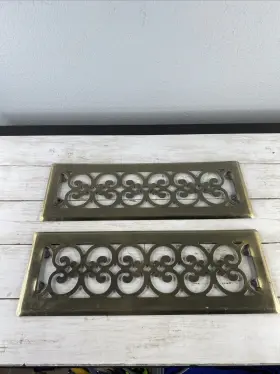 15.5x Decor Grates 771308004785 Floor Register 5.5in Polished Brass Finish