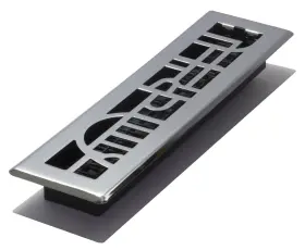 Adh212-c Decor Grates 771308006352 Art Deco Floor Register 2x12 Chrome