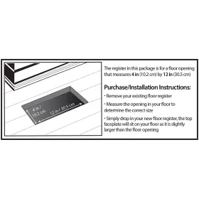 Pl412-wh Decor Grates 771308008097 Lattice Floor Register 4x12 Inches White #2