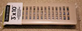 Decor Grates 771308008356 3x10 Floor Register Vent Cover New Plastic Taupe