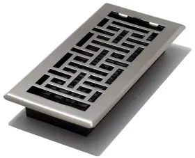 Ajh410-nkl Decor Grates 771308009780 Floor Register 4 Inch X 10 Nickel