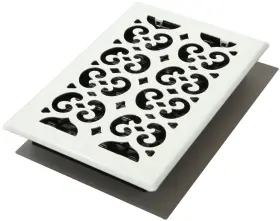 Fsh610-wh Decor Grates 771308020860 Scroll Floor Register 6-inch By 10-inch White