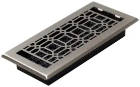 Ngh410-nkl Decor Grates 771308021393 New Gothic Floor Register 4 X 10 Inches Plated Nickel