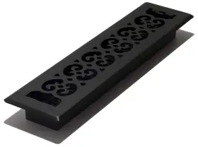 St214 Decor Grates 771308021997 Scroll Design Floor Register 2x14 Inches Textured Black