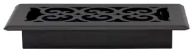 St408 Decor Grates 771308022000 Scroll Design Floor Register 4x8 Inches Textured Black #2