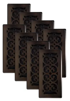 Sph410-rb-8 Decor Grates 771308028484 Scroll Design Floor Register 4x10 Inches Rubbed Bronze Finish