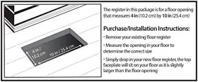 Agh410-blk-8 Decor Grates 771308028491 Gothic Floor Register 4x10 Inches Textured Black 8 Pack #2