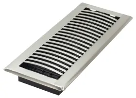 Lah212-nkl Decor Grates 771308029054 Lah412-nkl Louvered Floor Register 4x12 Inches Brushed Nickel
