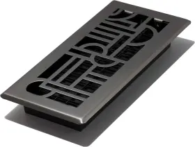 Adh410-gm Decor Grates Art Deco Floor Register 4x10 Inches Gun Metal 1 Pack