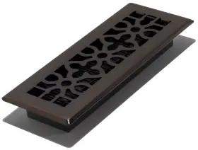 Agh310-rb Decor Grates Floor Register 3x10 Inches Rubbed Bronze Finish Gothic Black Steel