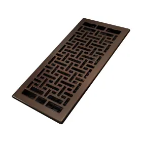 Ajh614-rb Decor Grates Oriental Floor Register 6x14 Inches Rubbed Bronze