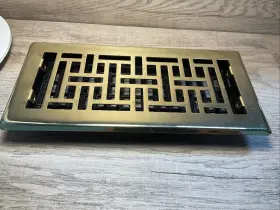 Ajl614w-rb Decor Grates 4 X 10 Brass Register Air Duct Design Vent