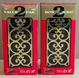 Km2sp410 Decor Grates 4- 4x10 Brass Made In Canada