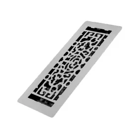 Lfgs412-nkl Decor Grates Low Profile 4x12 Feng Shui Brushed Nickel