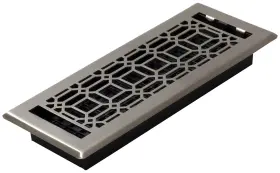 Ngh412-nkl Decor Grates New Gothic Floor Register 4 X 12 Inches Plated Nickel