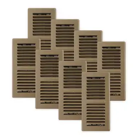 Pg410-bwn-8 Decor Grates Pro Steel Floor Register 4x10 Inches Brown